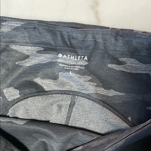 Athleta Gray Camo Leggings - Picture 2 of 6